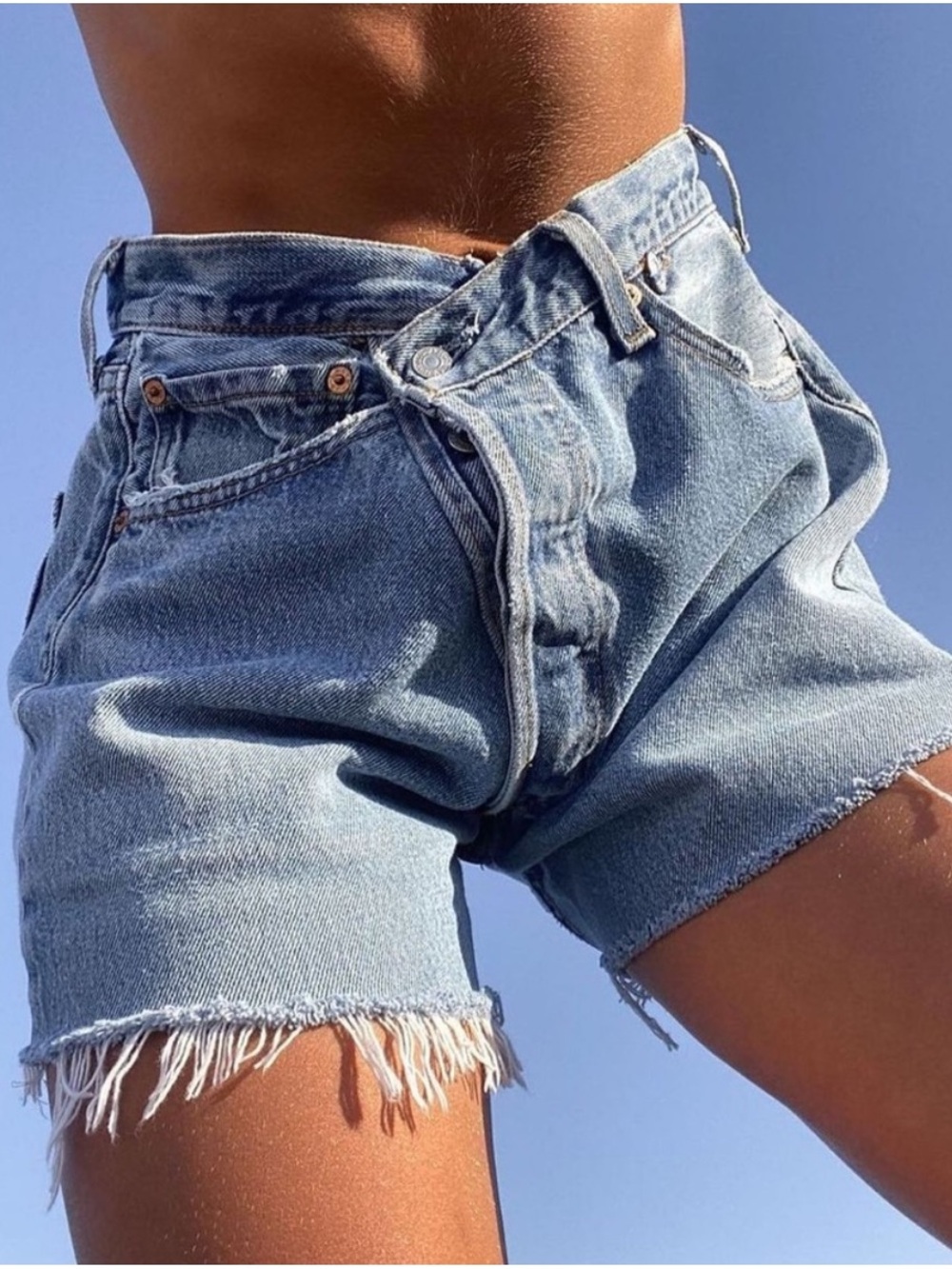 EB Denim Crossover Shorts